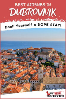 Airbnbs in Dubrovnik Pinterest Image
