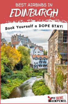 Airbnbs in Edinburgh Pinterest Image