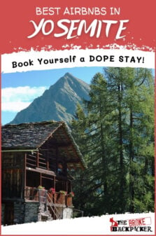 Airbnbs in Yosemite Pinterest Image
