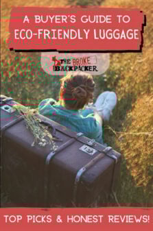 Best Eco-Friendly Luggage Pinterest Image