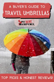 Best Travel Umbrella Pinterest Image