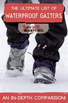 Best Waterproof Gaiters For Hiking Pinterest Image