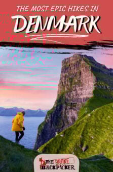 Hiking in Denmark Pinterest Image