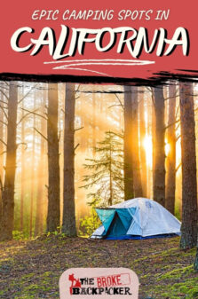 Camping In California Pinterest Image