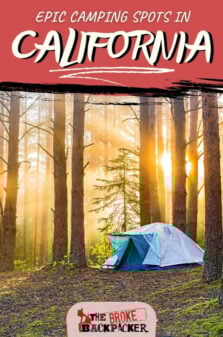 Camping In California Pinterest Image