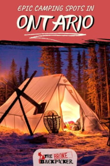 Camping In Ontario Pinterest Image