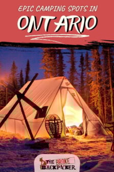 Camping In Ontario Pinterest Image