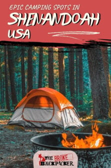 Camping In Shenandoah Pinterest Image