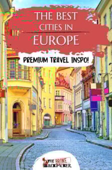 The Best Cities To Visit in Europe Pinterest Image