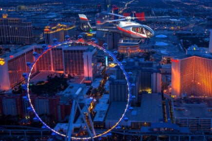 Dinner Package at ARIA & Helicopter Night Flight
