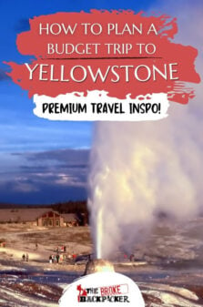 How To Visit Yellowstone on a Budget Pinterest Image