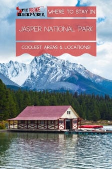 Where to Stay in Jasper National Park Pinterest Image