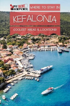 Where to Stay in Kefalonia Pinterest Image