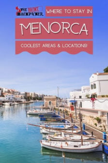 Where to Stay in Menorca Pinterest Image