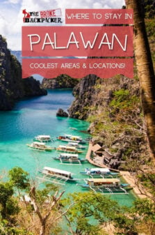 Where to Stay in Palawan Pinterest Image