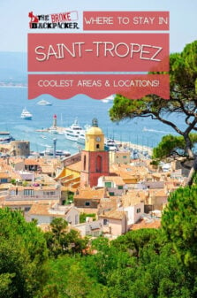 Where to Stay in Saint Tropez Pinterest Image