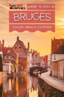 Where to Stay in Bruges Pinterest Image