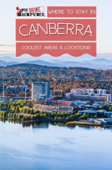 Where to Stay in Canberra Pinterest Image