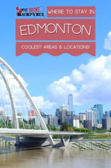 Where to Stay in Edmonton Pinterest Image