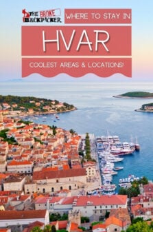 Where to Stay in Hvar Pinterest Image
