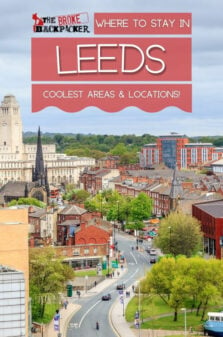 Where to Stay in Leeds Pinterest Image