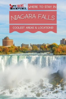 Where to Stay in Niagara Falls Pinterest Image