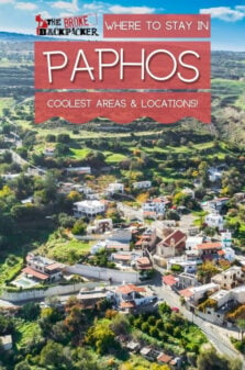 Where to Stay in Paphos Pinterest Image