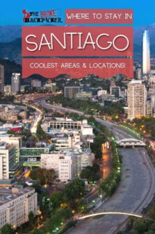 Where to Stay in Santiago Pinterest Image