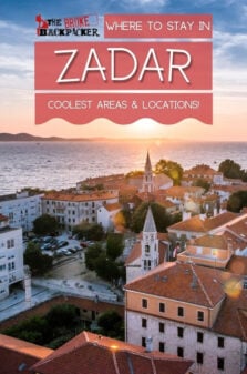 Where to Stay in Zadar Pinterest Image
