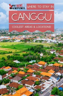 Where to Stay in Canggu Pinterest Image