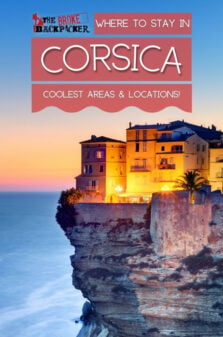 Where to Stay in Corsica Pinterest Image