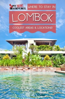 Where to Stay in Lombok Pinterest Image