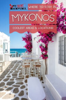 Where to Stay in Mykonos Pinterest Image