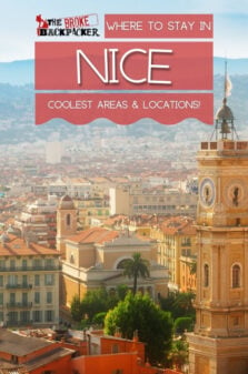 Where to Stay in Nice Pinterest Image