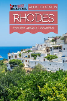 Where to Stay in Rhodes Pinterest Image