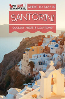 Where to Stay in Santorini Pinterest Image