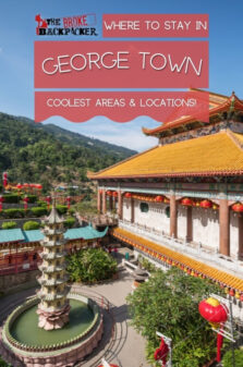 Where to Stay in George Town Pinterest Image