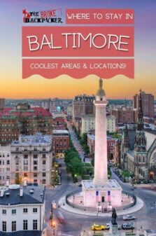 Where to Stay in Baltimore Pinterest Image