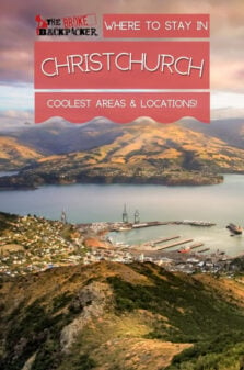 Where to Stay in Christchurch Pinterest Image