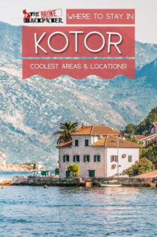 Where to Stay in Kotor Pinterest Image