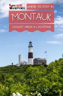 Where to Stay in Montauk Pinterest Image