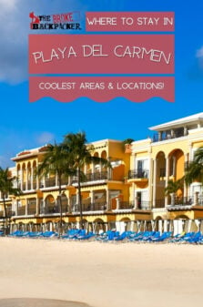 Where to Stay in Playa del Carmen Pinterest Image