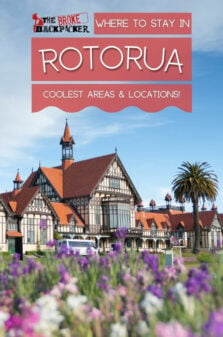 Where to Stay in Rotorua Pinterest Image