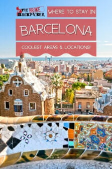 Where to Stay in Barcelona Pinterest Image