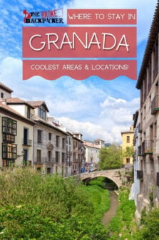 Where to Stay in Granada Pinterest Image
