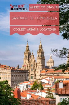 Where to Stay in Santiago de Compostela Pinterest Image
