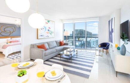 Stylish 1 Bed Condo with Balcony