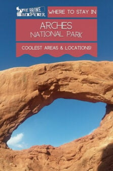 Where to Stay in Arches National Park Pinterest Image