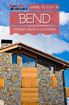 Where to Stay in Bend Pinterest Image