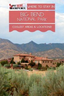 Where to Stay in Big Bend National Park Pinterest Image